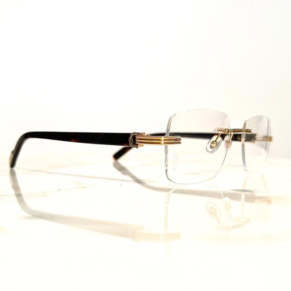 SOLD! Cartier Glasses Sunglasses C'decor Gold Tortoise - Picture 2 of 12